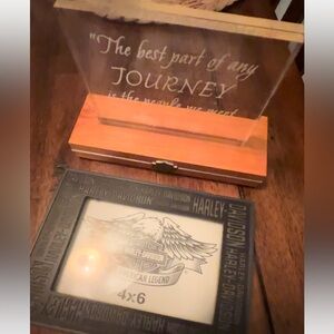 2 vintage Harley-Davidson picture frames